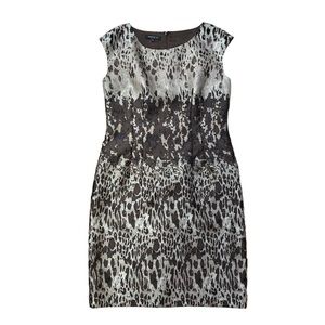 Lafayette 148 New York Animal Print Dress Size 10